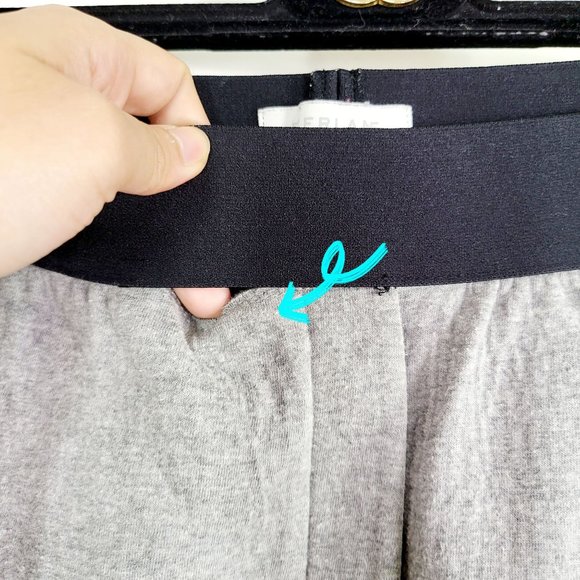 EVERLANE Women Grey Black Jogger Skinny Pants XS Sweatpants Fitted Slim - Picture 6 of 10